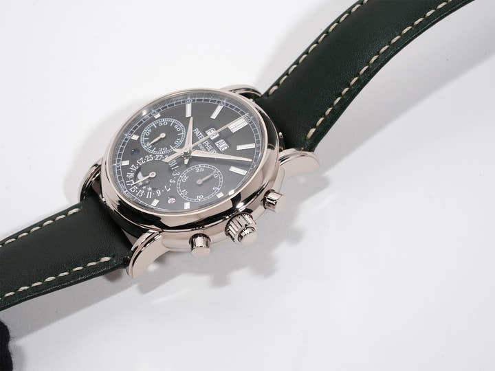 パテックフィリップ パーペチュアルカレンダー スプリットセコンド クロノグラフ Ref.5204G-001 ホワイトゴールド オリーブグリーンソレイユ文字盤