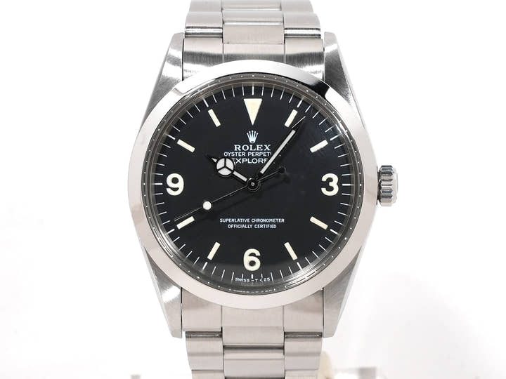 ロレックス エクスプローラーI Ref.1016 ステンレススチール ブラック文字盤