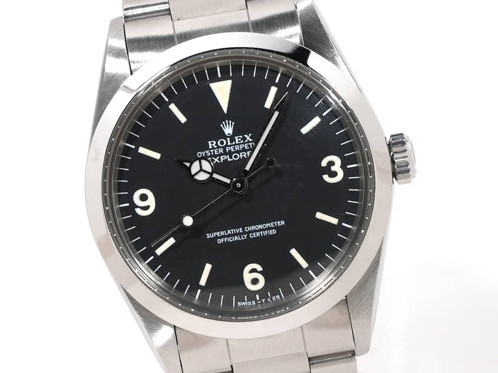 ロレックス エクスプローラーI Ref.1016 ステンレススチール ブラック文字盤