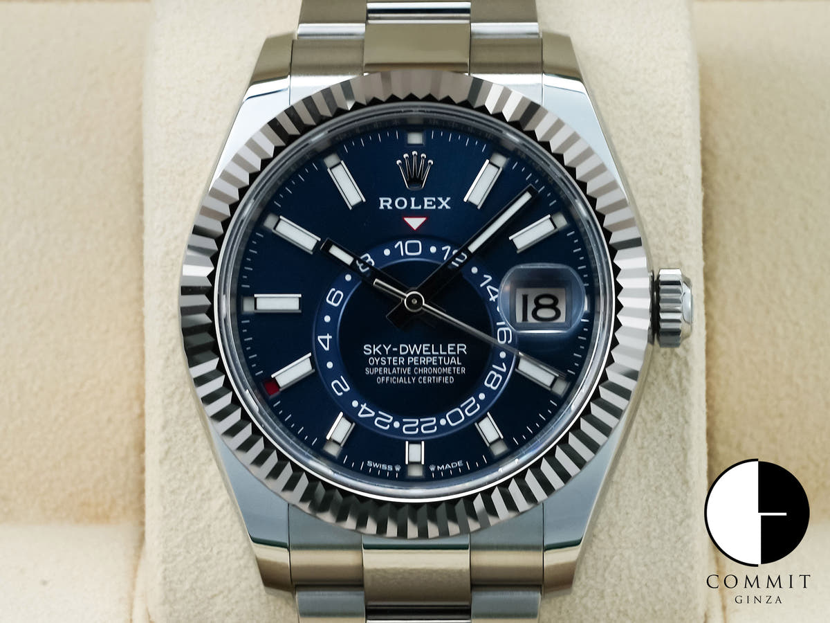 ロレックス スカイドゥエラー Ref.336934 ステンレススチール/ホワイトゴールド ブルー文字盤 オイスターブレスレット