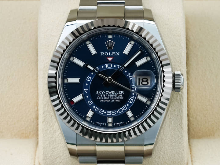 ロレックス スカイドゥエラー Ref.336934 ステンレススチール/ホワイトゴールド ブルー文字盤 オイスターブレスレット
