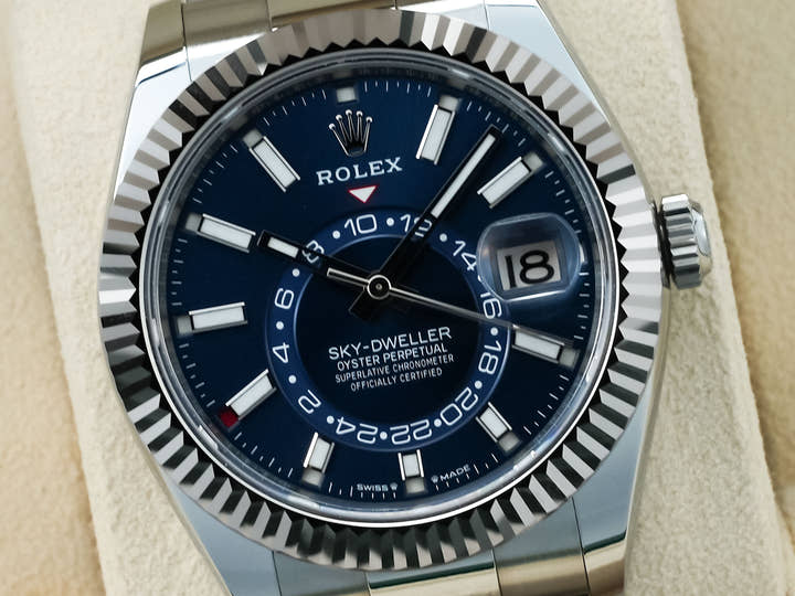ロレックス スカイドゥエラー Ref.336934 ステンレススチール/ホワイトゴールド ブルー文字盤 オイスターブレスレット