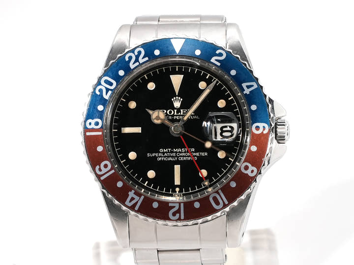 ロレックス GMTマスター Ref.1675MM ステンレススチール ブラック文字盤 オイスターブレスレット