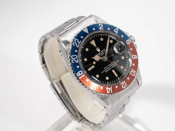ロレックス GMTマスター Ref.1675MM ステンレススチール ブラック文字盤 オイスターブレスレット