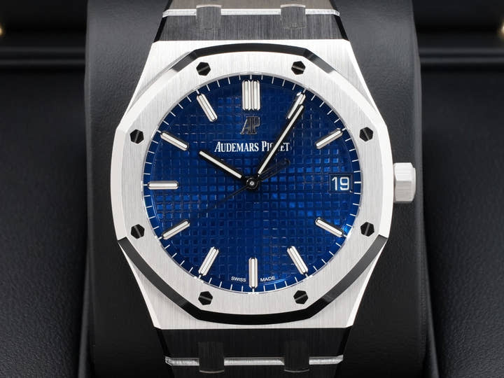 オーデマピゲ ロイヤルオーク Ref.15503BC.OO.1220BC.01 ホワイトゴールド ブルー文字盤
