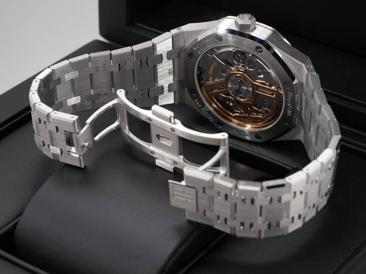 オーデマピゲ ロイヤルオーク Ref.15503BC.OO.1220BC.01 ホワイトゴールド ブルー文字盤