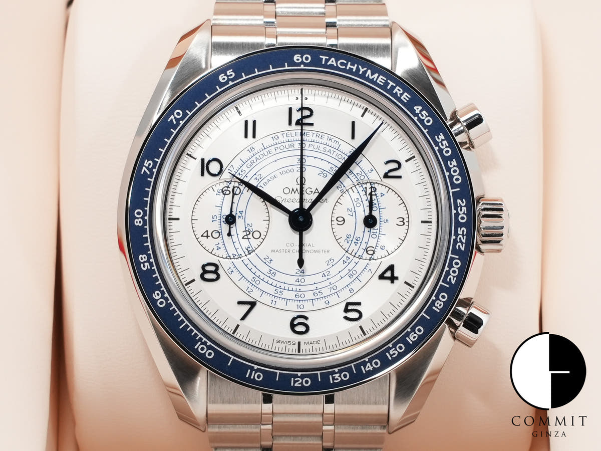 オメガ スピードマスター クロノスコープ コーアクシャル マスター クロノメーター クロノグラフ 43MM Ref.329.30.43.51.02.001 シルバー文字盤 美品 a59h8s2z