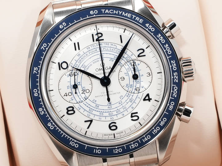 オメガ スピードマスター クロノスコープ コーアクシャル マスター クロノメーター クロノグラフ 43MM Ref.329.30.43.51.02.001 シルバー文字盤 美品 a59h8s2z