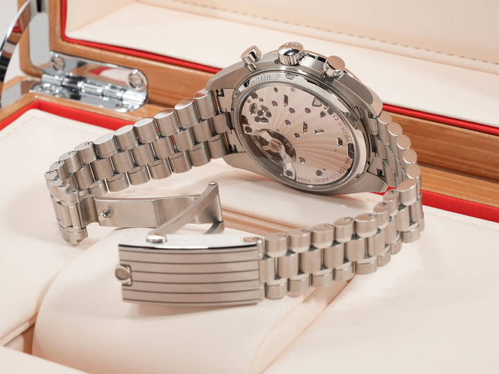 オメガ スピードマスター クロノスコープ コーアクシャル マスター クロノメーター クロノグラフ 43MM Ref.329.30.43.51.02.001 シルバー文字盤 美品 a59h8s2z