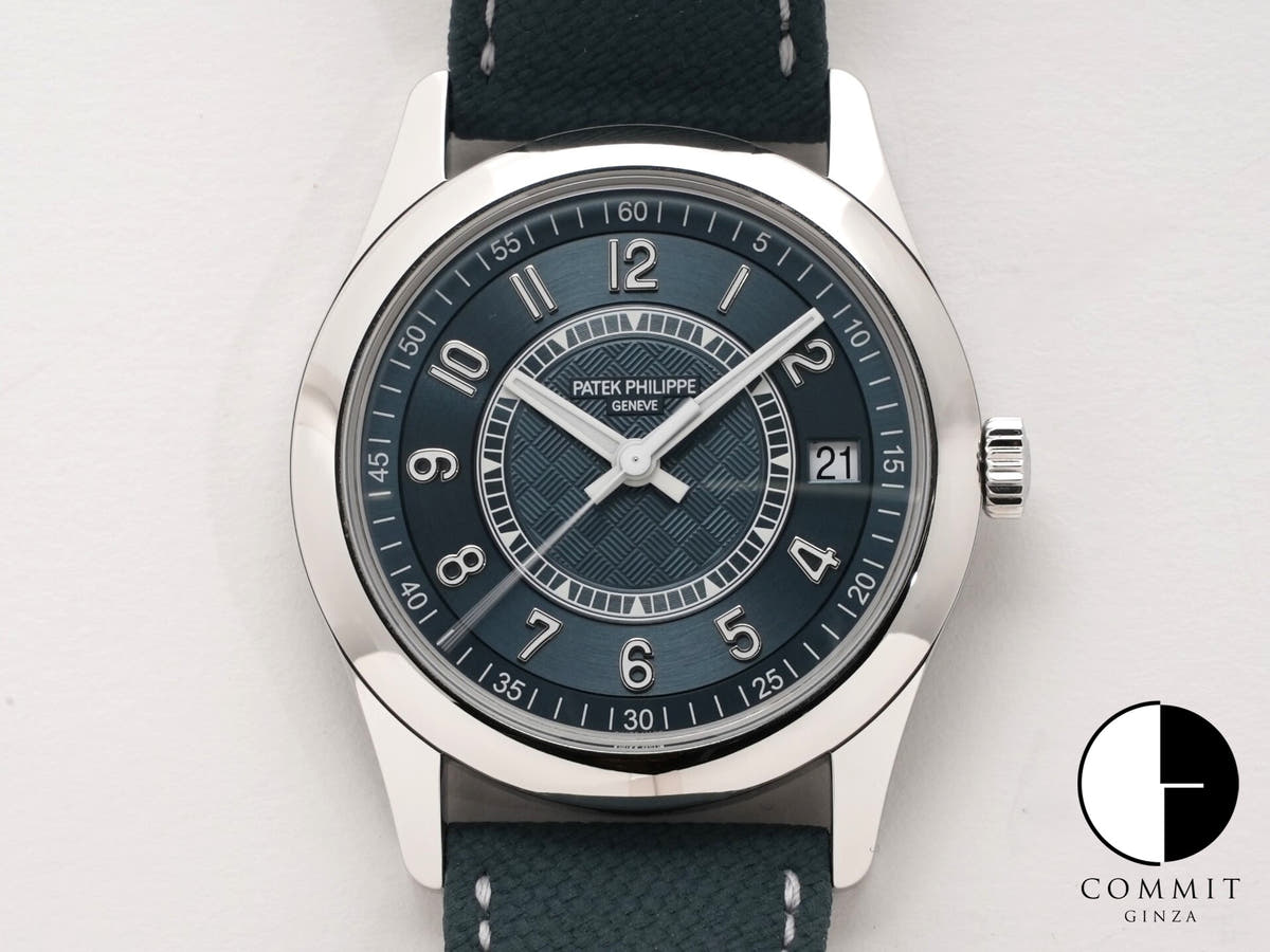 パテックフィリップ カラトラバ Ref.6007A-001 ステンレススチール グレーブルー文字盤