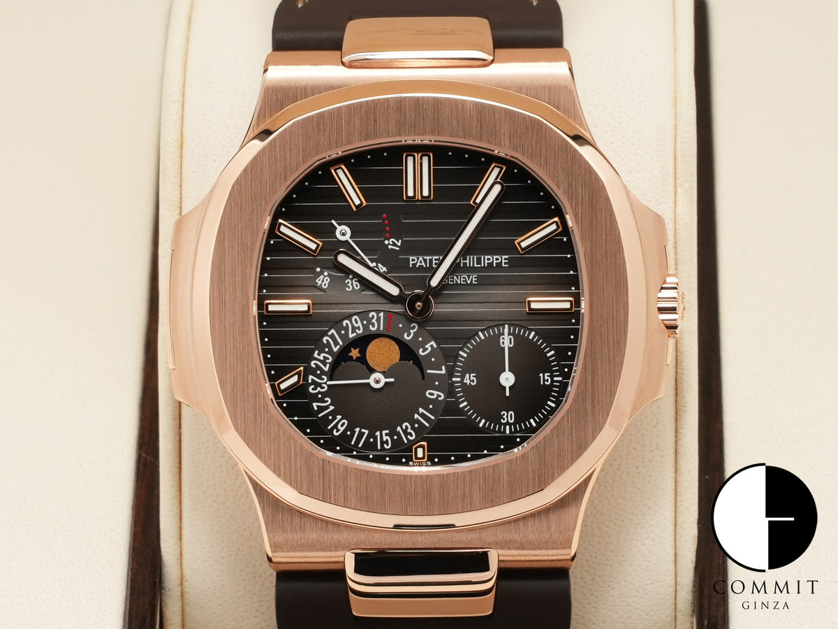 パテックフィリップ ノーチラス Ref.5712R-001 ローズゴールド ブラック ブラウン文字盤