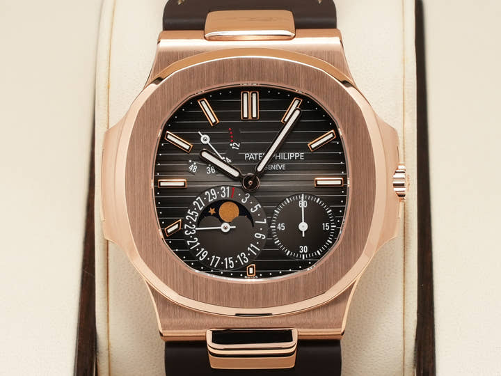 パテックフィリップ ノーチラス Ref.5712R-001 ローズゴールド ブラック ブラウン文字盤