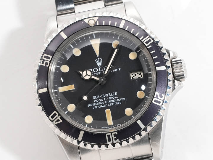 ロレックス シードゥエラー Ref.1665 ステンレススチール ブラック文字盤