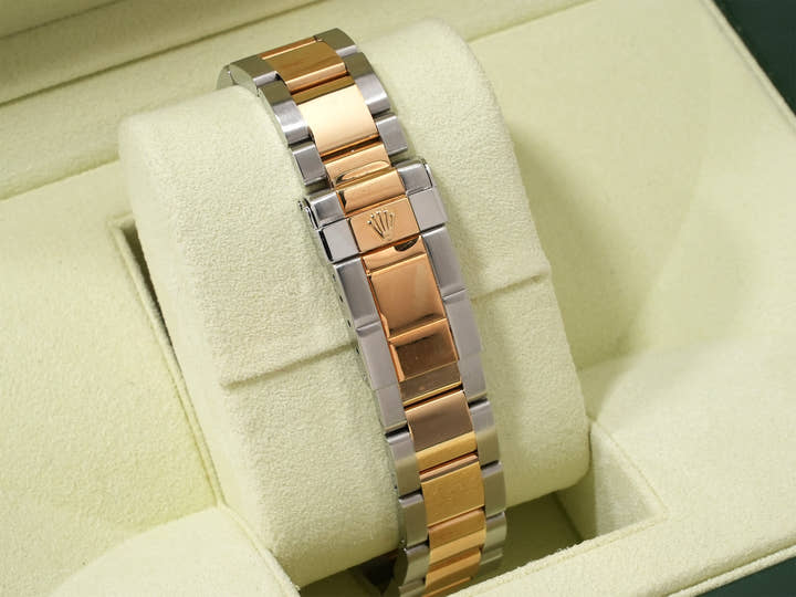 ロレックス ヨットマスター40 Ref.16623NGR ステンレススチール/イエローゴールド ホワイトシェルxルビー文字盤