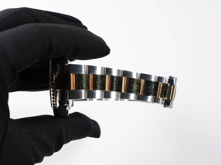 ロレックス ヨットマスター40 Ref.16623NGR ステンレススチール/イエローゴールド ホワイトシェルxルビー文字盤