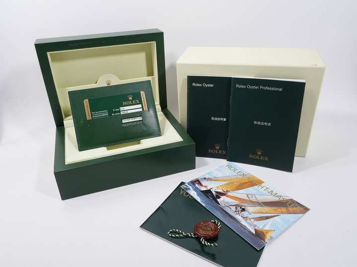 ロレックス ヨットマスター40 Ref.16623NGR ステンレススチール/イエローゴールド ホワイトシェルxルビー文字盤