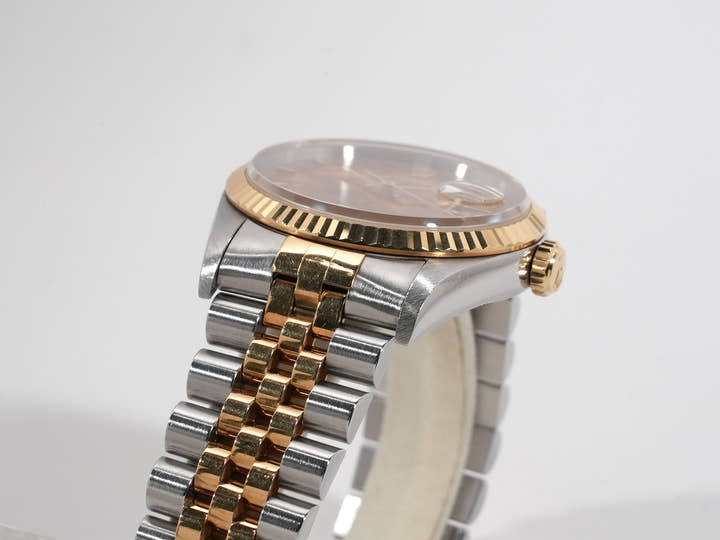 ロレックス デイトジャスト36 Ref.16233 ステンレススチール/イエローゴールド バーチ文字盤 ジュビリーブレスレット