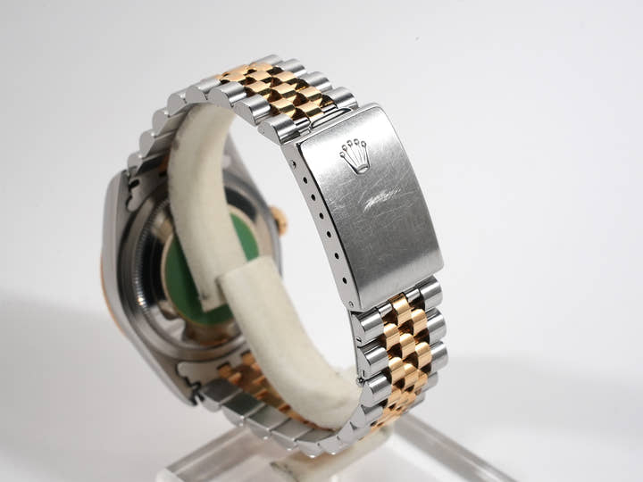 ロレックス デイトジャスト36 Ref.16233 ステンレススチール/イエローゴールド バーチ文字盤 ジュビリーブレスレット