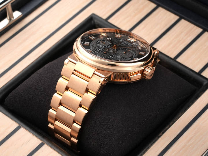 ブレゲ マリーン クロノグラフ Ref.5527BR/G3/RW0 グレー文字盤 美中古 59fp8v3w