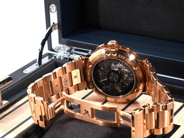 ブレゲ マリーン クロノグラフ Ref.5527BR/G3/RW0 グレー文字盤 美中古 59fp8v3w