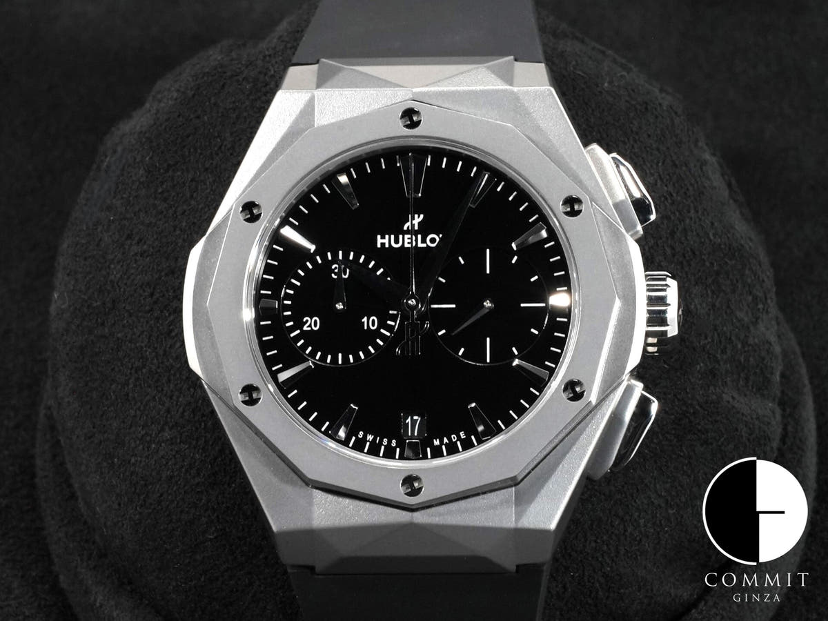 ウブロ クラシックフュージョン クロノグラフ オーリンスキー Ref.549.NI.1270.RX.ORL23 ブラック文字盤 美品 ajyak8za