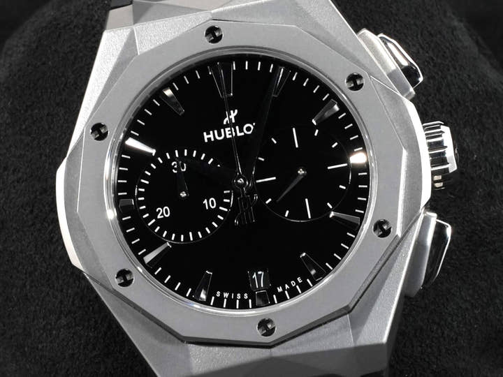 ウブロ クラシックフュージョン クロノグラフ オーリンスキー Ref.549.NI.1270.RX.ORL23 ブラック文字盤 美品 ajyak8za