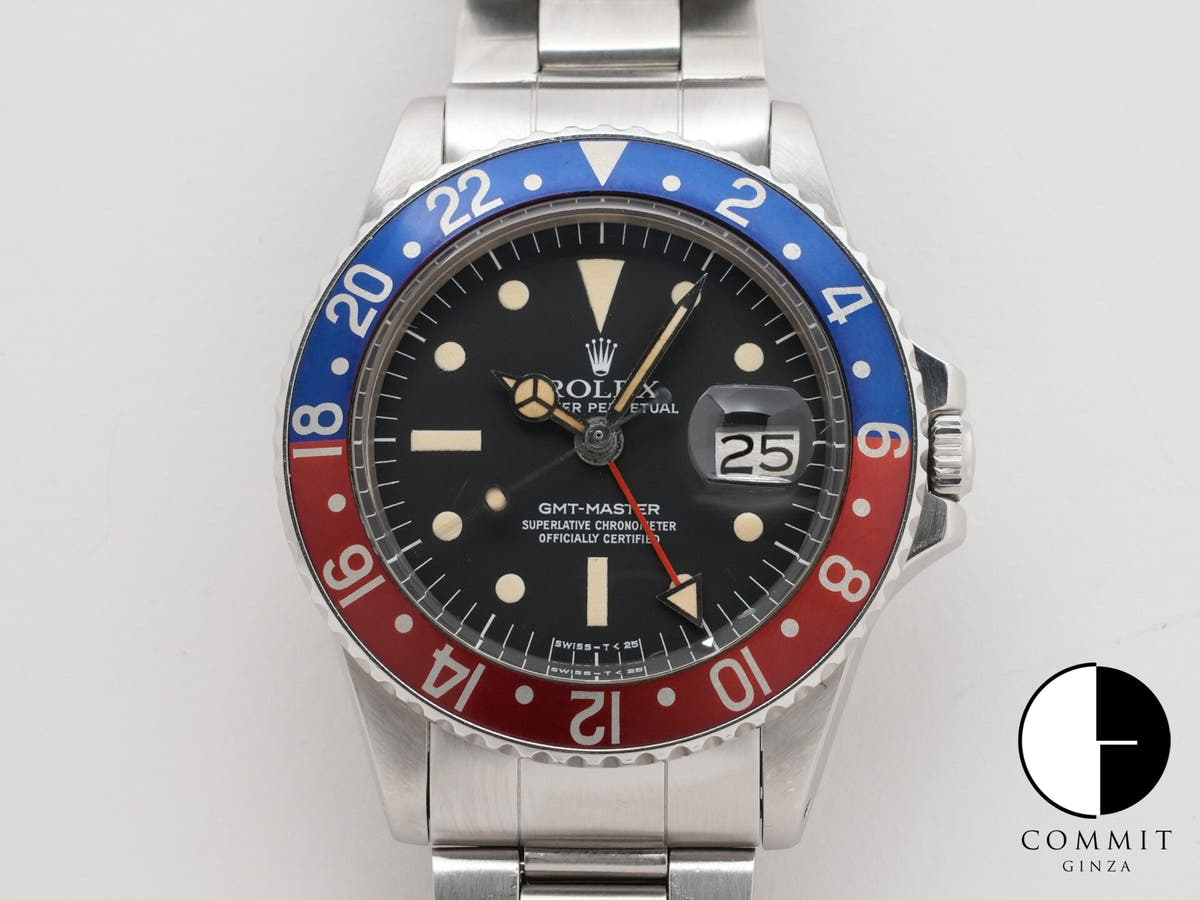 ロレックス GMTマスター Ref.1675 ステンレススチール ブラック文字盤 オイスターブレスレット