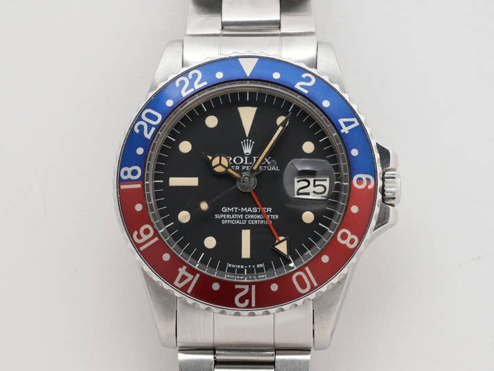 ロレックス GMTマスター Ref.1675 ステンレススチール ブラック文字盤 オイスターブレスレット