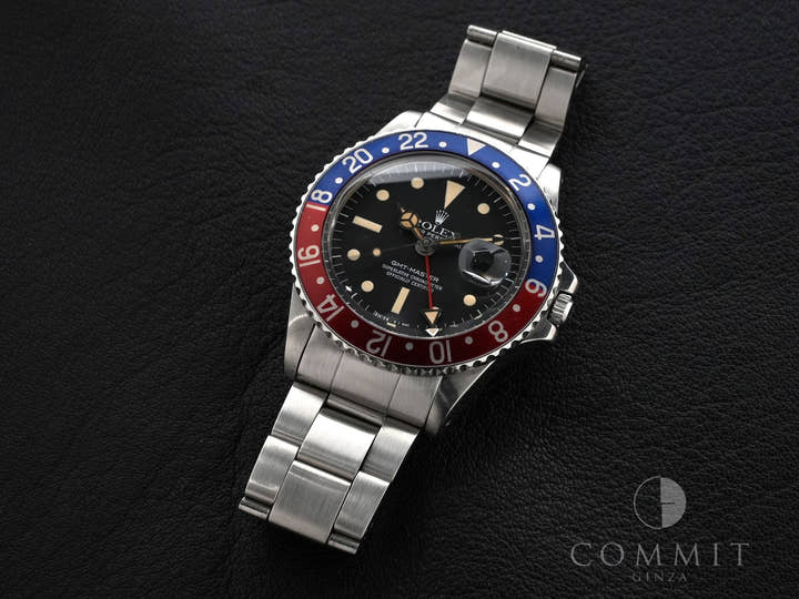 ロレックス GMTマスター Ref.1675 ステンレススチール ブラック文字盤 オイスターブレスレット