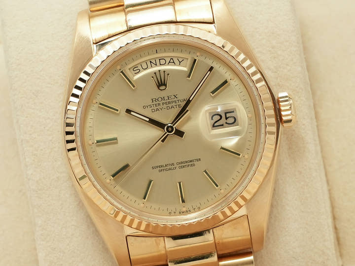 Rolex Day-Date Ref. 1803/8 Yellow Gold Champagne Dial