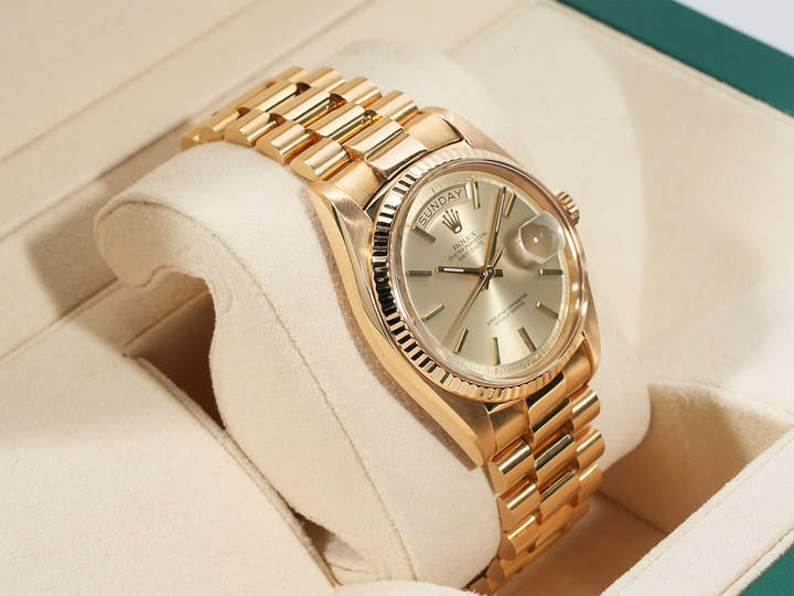 Rolex Day-Date Ref. 1803/8 Yellow Gold Champagne Dial