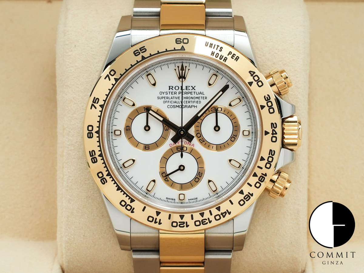 Rolex Daytona Ref. 116503 Stainless Steel/Yellow Gold White Dial