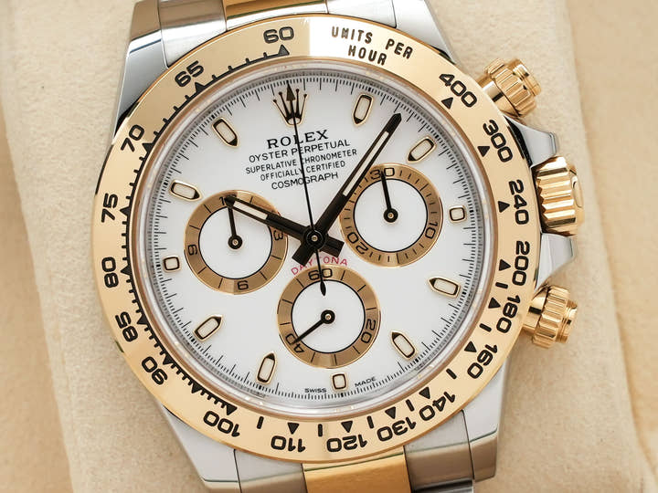 Rolex Daytona Ref. 116503 Stainless Steel/Yellow Gold White Dial