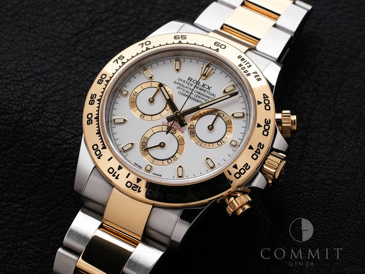 Rolex Daytona Ref. 116503 Stainless Steel/Yellow Gold White Dial