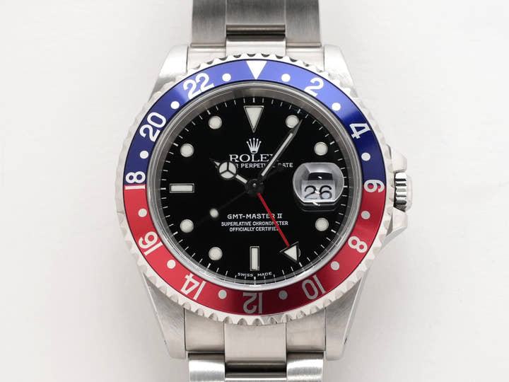 ロレックス GMTマスターII Ref.16710 ステンレススチール ブラック文字盤 オイスターブレスレット