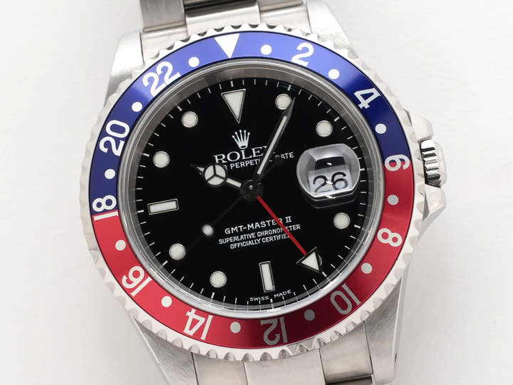 ロレックス GMTマスターII Ref.16710 ステンレススチール ブラック文字盤 オイスターブレスレット