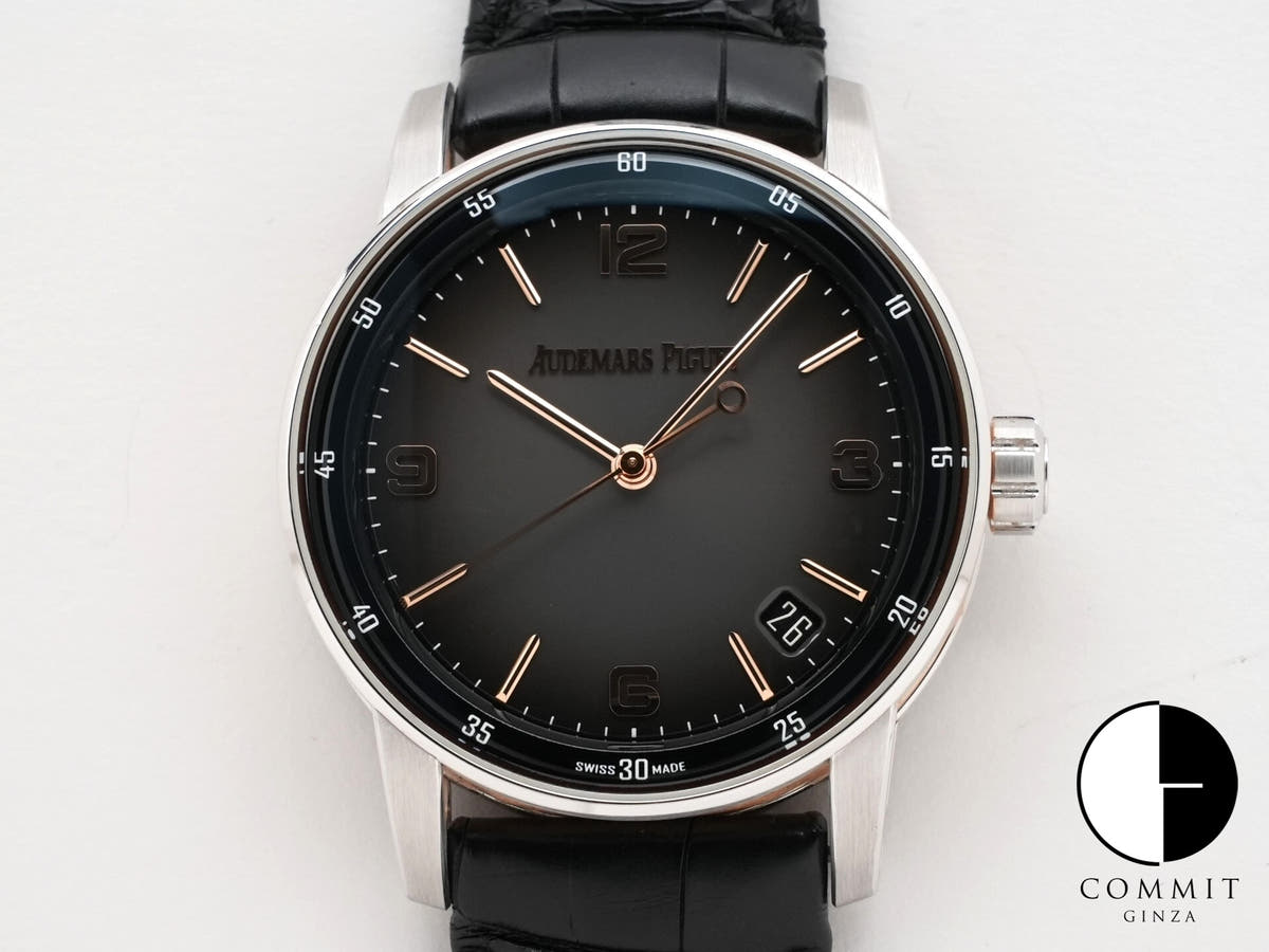 オーデマピゲ CODE 11.59 バイ オーデマ ピゲ Ref.15210CR.OO.A002CR.01 ホワイトゴールド/ピンクゴールド グレーラッカー文字盤