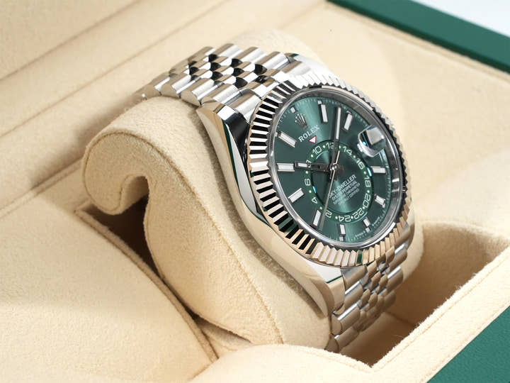 ロレックス スカイドゥエラー Ref.336934 ステンレススチール/ホワイトゴールド ミントグリーン文字盤 ジュビリーブレスレット