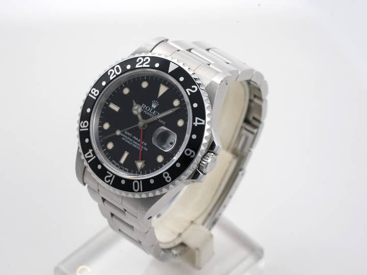 ロレックス GMTマスター Ref.16700 ステンレススチール ブラック文字盤 オイスターブレスレット 美中古 mgepb36z