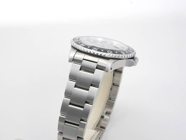 ロレックス GMTマスター Ref.16700 ステンレススチール ブラック文字盤 オイスターブレスレット 美中古 mgepb36z
