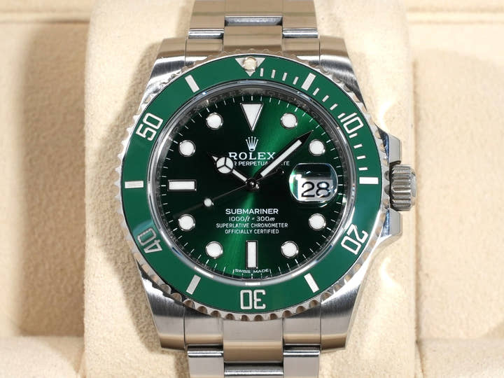 ロレックス サブマリーナー デイト Ref.116610LV ステンレススチール グリーン文字盤