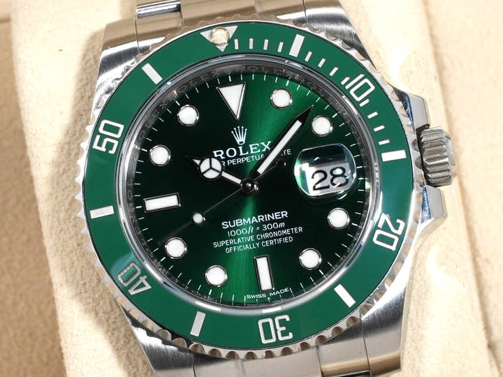 ロレックス サブマリーナー デイト Ref.116610LV ステンレススチール グリーン文字盤