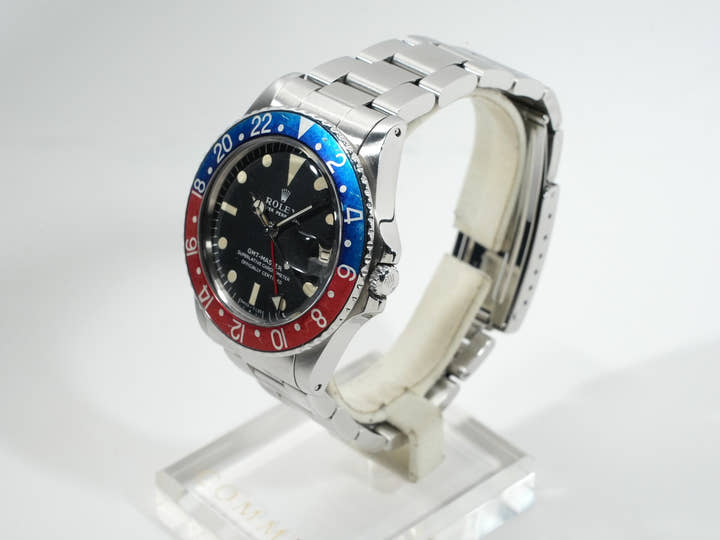 ロレックス GMTマスター Ref.1675 ステンレススチール ブラック文字盤 オイスターブレスレット