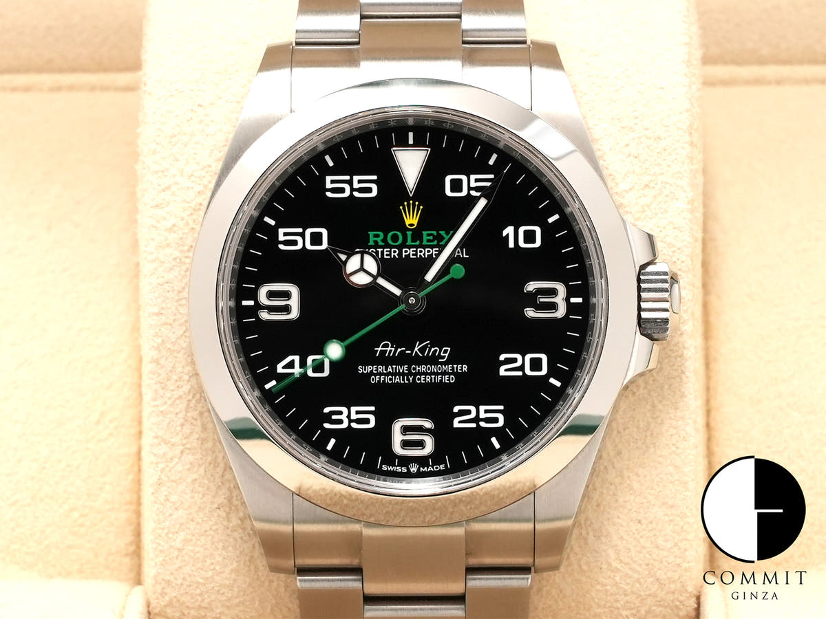 ロレックス エアキング Ref.126900 ステンレススチール ブラック文字盤