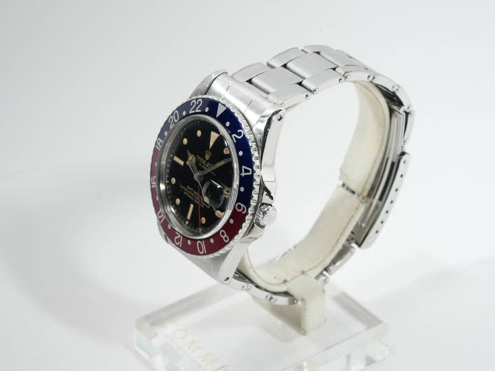ロレックス GMTマスター Ref.1675MM ステンレススチール ブラック文字盤 オイスターブレスレット