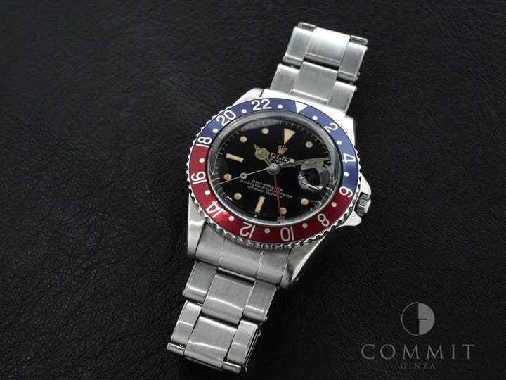 ロレックス GMTマスター Ref.1675MM ステンレススチール ブラック文字盤 オイスターブレスレット