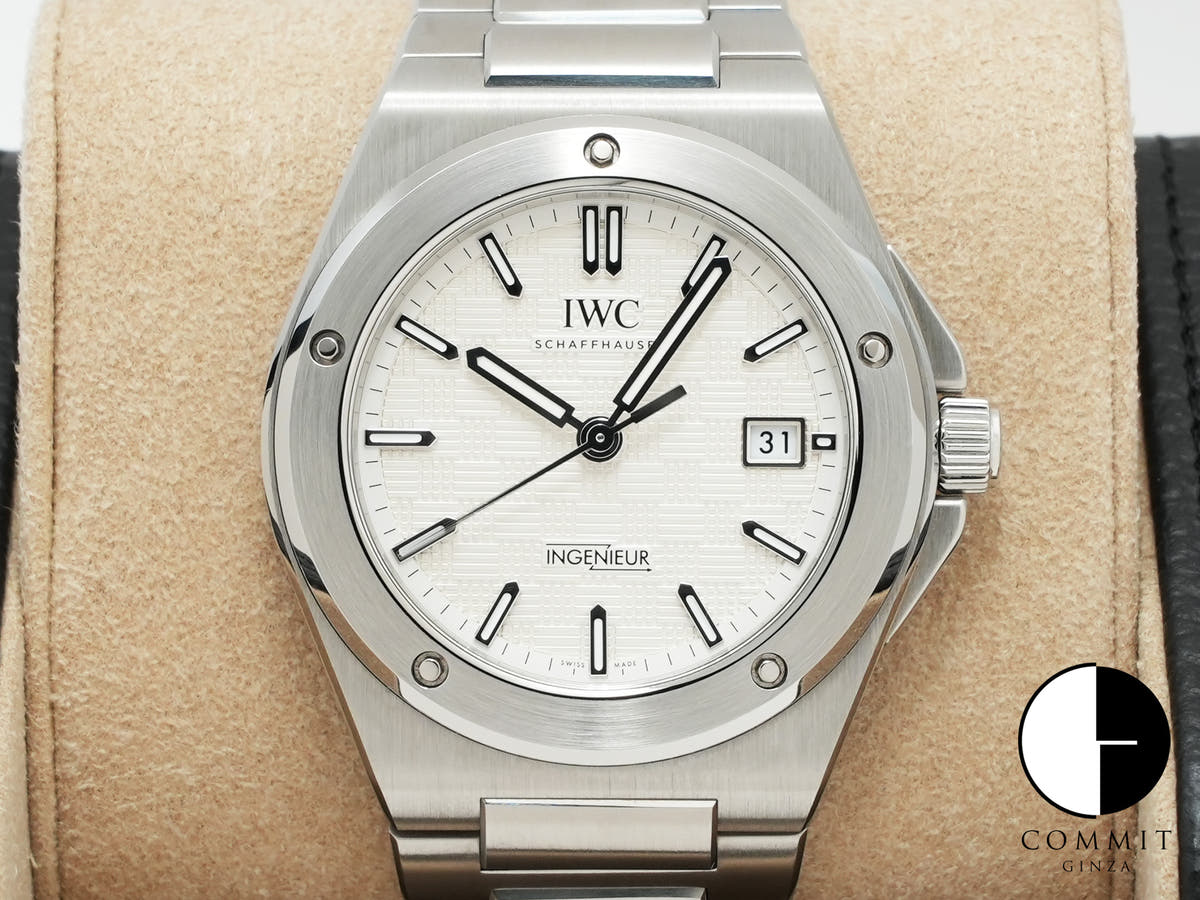 IWC インヂュニア オートマティック 40 Ref.IW328902 ホワイト文字盤 美中古 h99ahmq7
