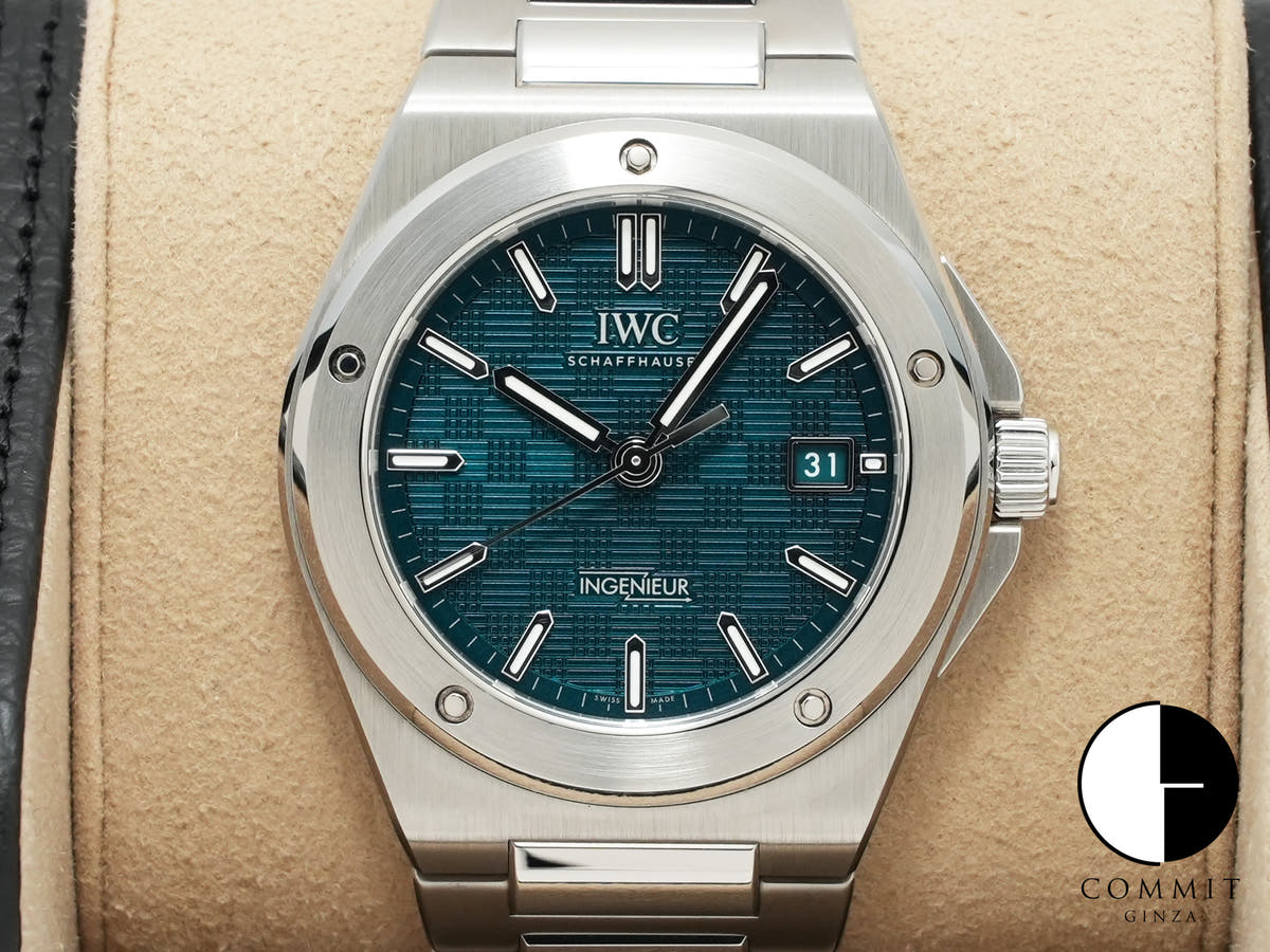 IWC インヂュニア オートマティック 40 Ref.IW328903 SS グリーン文字盤 美品 uqf9mkwh