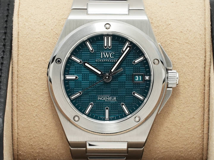 IWC インヂュニア オートマティック 40 Ref.IW328903 SS グリーン文字盤 美品 uqf9mkwh