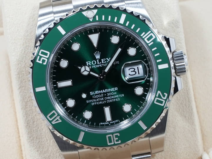 ロレックス サブマリーナー デイト Ref.116610LV ステンレススチール グリーン文字盤